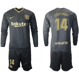 Camisolas de futebol FC Barcelona Philippe Coutinho 14 Criança Equipamento Alternativa 2020/21 Manga Comprida